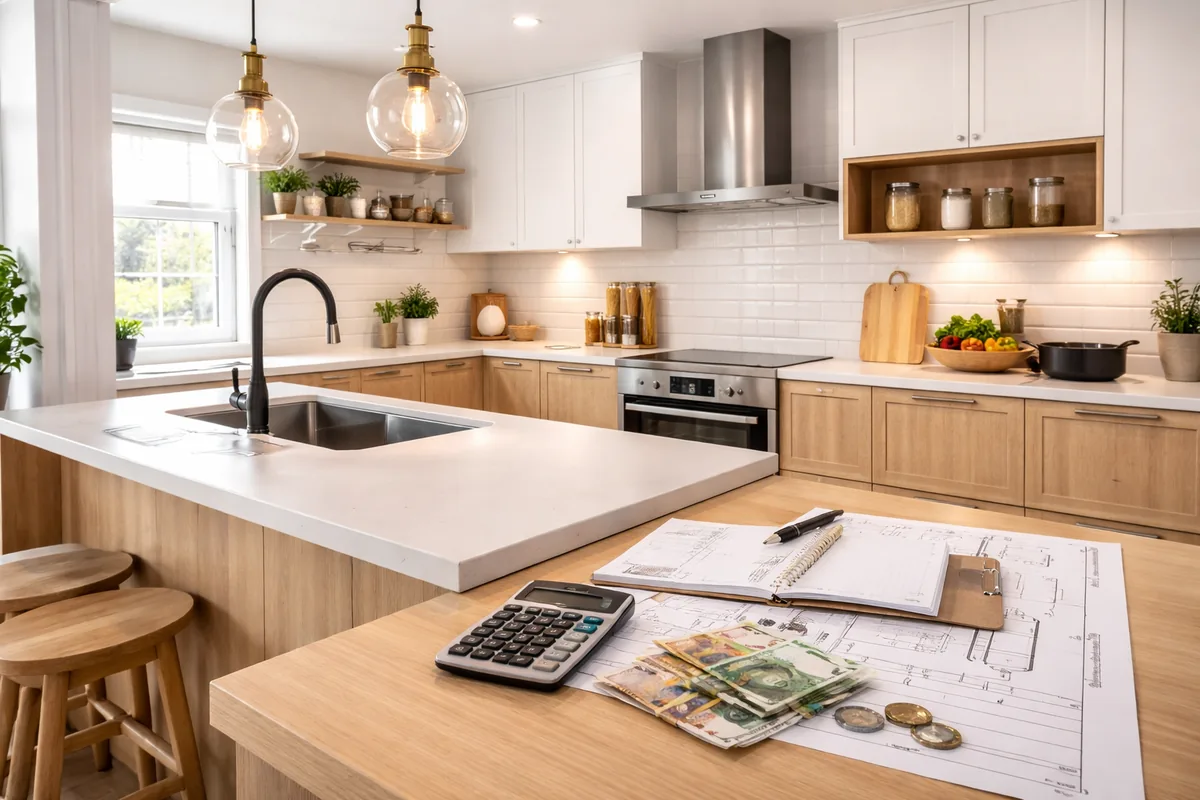 Quel budget prévoir pour une rénovation d'une cuisine de 15 m²